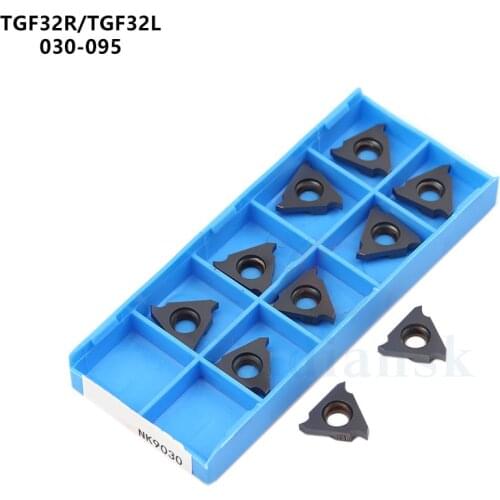 TGF32R 030 NK9030 TGF32L 040 050 060 065 070 075 080 085 090 095 NK9030 Carbide Inserts Grooving Blades CNC Lathe Turning Tools