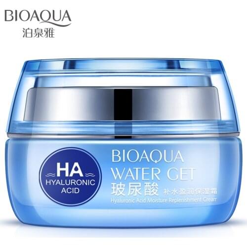 50g Moisturizers Replenishment Cream Hyaluronic Acid Day Creams Face Skin Care Whitening Skin HA Anti Aging Anti Wrinkles