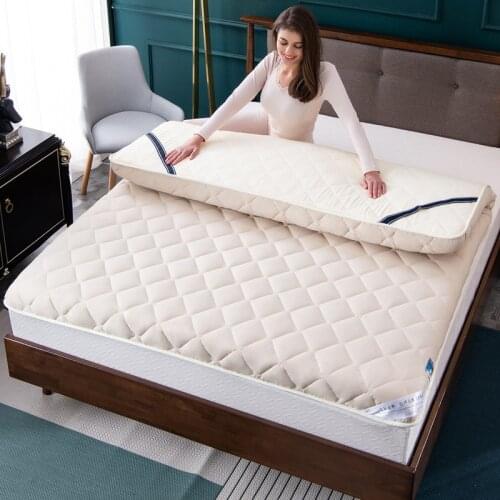 Four Seasons Mattress Single Double Household Tatami Mattress Back Folding Winter Thickening Mattress