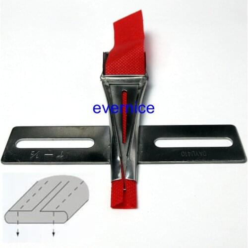 Upward Tape Belt Loop Folder For Industrial 2-Needle Sewing Machine