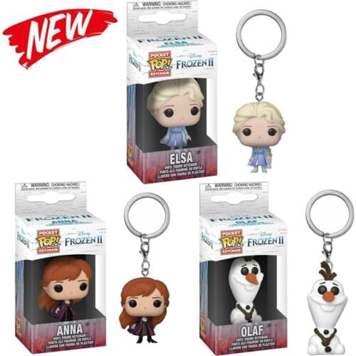 Hasbro Frozen Toy Story Incredibles Elsa Anna Princess Buzz Lightyear Woody Cartoons Keychain Action Figure Toys