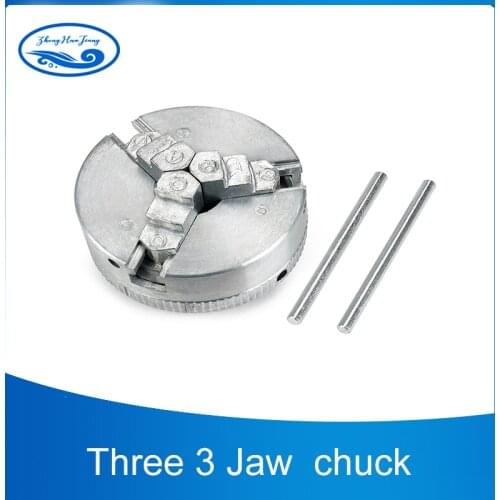 2" 45mm Three 3 Jaw Chuck 1.8~56mm /12~65mm Z011 Clamping for Mini Lathe with Two Lock Rods M12x1mm Threaded Back