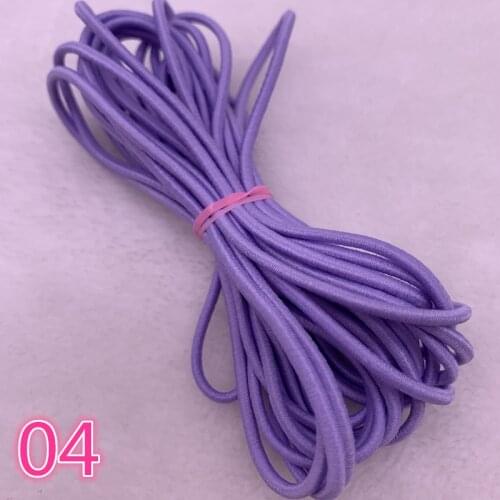 5 Yards/lot 2.0 2.5mm Hight-Elastic Bands Spool Sewing Band Round Elastic Cord Diy Handmade Sewing Materials #04