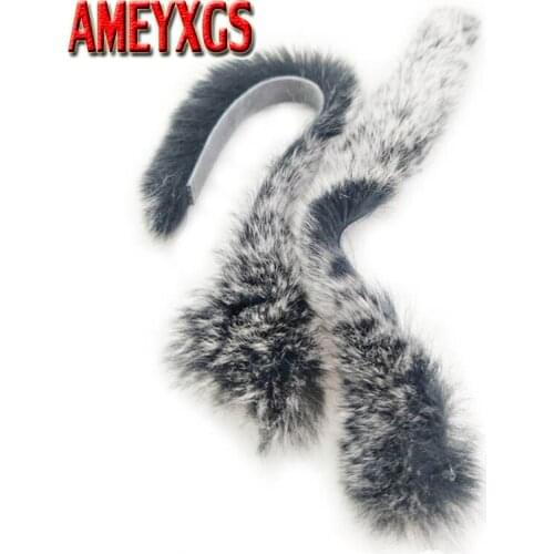 1pair Rabbit Hair Bowstring Shock Absorber Damper Bow Sliencer Stabilizer for Compound Bow Recurve Bow LongBow Hunting Shooting