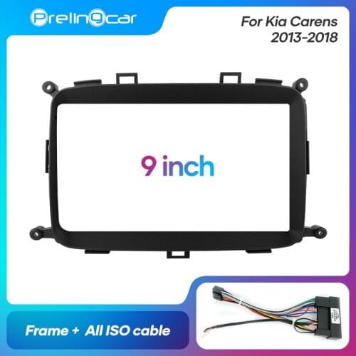 1Din 2Din Car DVD Navigation Radio Fascia Frame For Kia Carens 2013-2018 Stereo Receiver Player Panel Dash Trim Kits