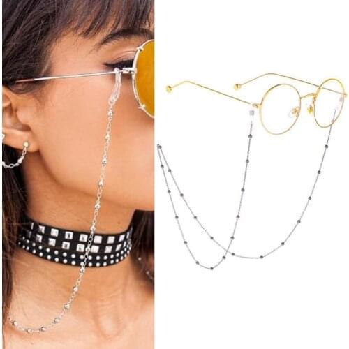 Round bead glasses chain X2U5