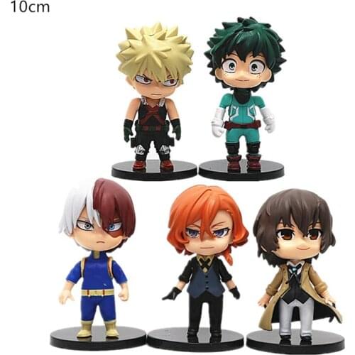 5 pcs New Anime My Hero Academia Action Figures Pvc Model High School Hero Dream Combat Training Statue Collection Kid Toy