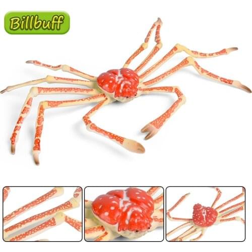 Simulation Ocean Animals PVC Spider Crab Models Action Figures Collection Miniature Cognition Educational Toys for children Gift