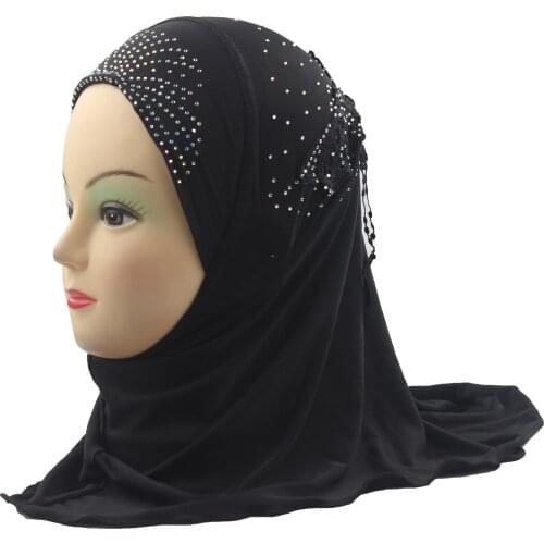 12pcs One Dozen Girls Hijab Kids Muslim Beautiful Embroidery Hijab Islamic Fashion Scarf Shawls Flower Pattern Wholesale