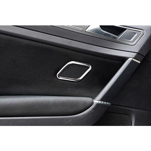 Chrome Rear Door Speaker Cover Trim For Volkswagen For VW Golf MK7
