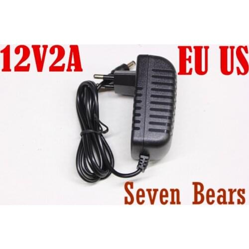 1Pcs DC 12V 2A Switching Power Supply Converter Adapter EU Plug Charger lighting transformer For LED Strip CCTV Security Camera