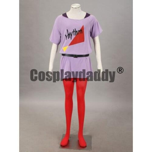 K-ON Vocalist of the Band Ho-kago Tea Time Mio Akiyama Listen!! Attire Rhythm Ver. Outfit Cosplay Costume F006