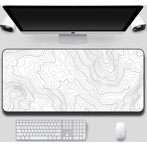 Gaming Mouse Pad Black and White Carpet Desktop Notebook PC Mini Gaming Accessories Color Large Mouse Pad Xxl Japanese Desk Mat