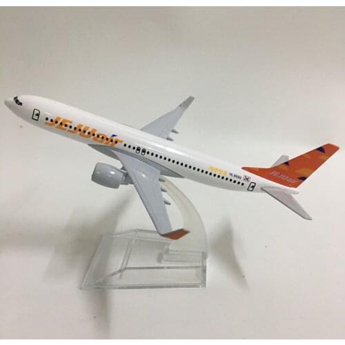 JASON TUTU 16cm Korea JEJUAIR Airlines Boeing 737 Plane Model Airplane Model Aircraft Model Diecast Metal 1:400 Plane Toy Gift