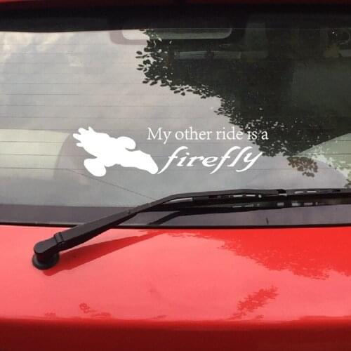 "My Other Ride is a Firefly " Vinyl Car Sticker Cool Serenity Decals For Car Window Decoration