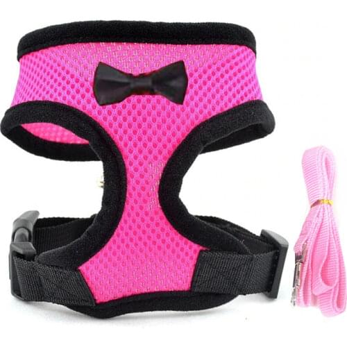 Nylon Mesh Cat Harness and Leash Breathable Kitten Cats Harnesses Small Dog Puppy Harness for French Bulldog Chihuahua Pug