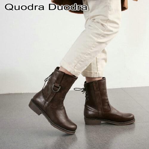 New Winter Warm Plush shoes Martin boots Motorcycle Ankle Boots Square Heels Women Horse High Quality Shoes Female Shoes Solid c