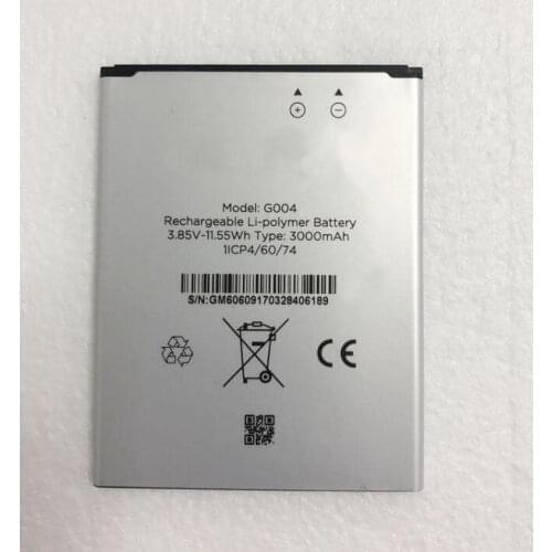 New original 3.85V G004 3000mAh Rechargeable Li-polymer Battery for General Mobile G004 Cell Phone 1ICP4/60/74