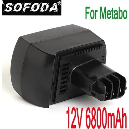 Original 12V 6.8Ah Ni-MH Replacement Power Tool Battery for METABO 6.02151.50 BZ12SP BS 12 SP, BSZ12, BZ 12 SP, SSP 12, ULA9.6-1
