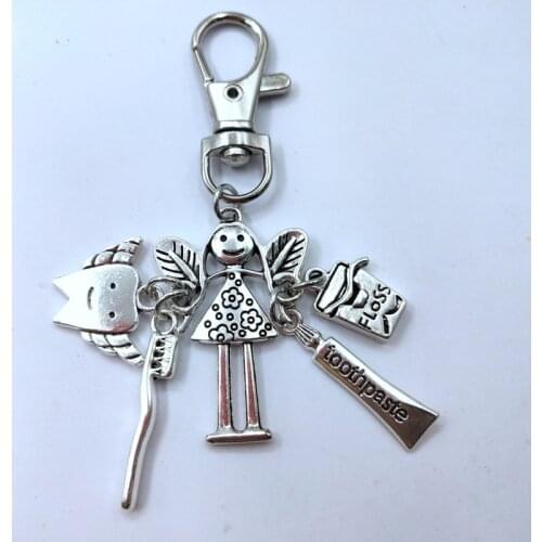 Dentist Gift Tooth Fairy Purse Charm dental surgeon wisdom tooth extraction present fairy unique hygienist birthday present