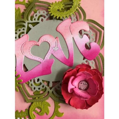 PP Craft metal cutting dies cut die mold New Love letters Scrapbook paper craft knife mould blade punch stencils die