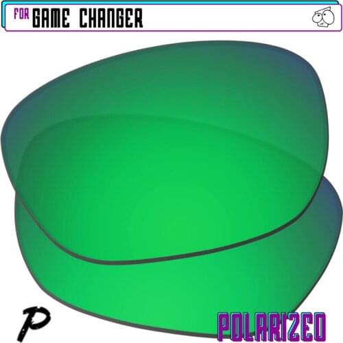 EZReplace Polarized Replacement Lenses for - Oakley Game Changer Sunglasses - Green P