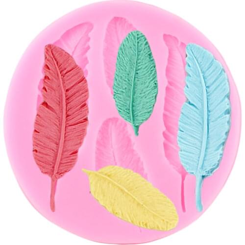 Birds Feathers Lace Border Silicone Molds Wedding Cupcake Topper Fondant Cake Decorating Tools Candy Chocolate Gumpaste Moulds