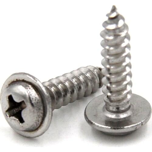 PWA M2 M2.3 M2.6 M2.9 M3 M4 DIN968 304 Stainless Steel Round Head Carbon Steel Screws Self-tapping Screws