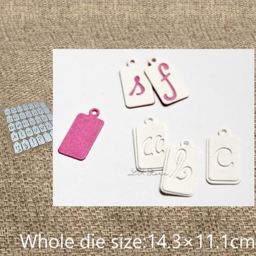 New Design Craft Metal Cutting Die 35pcs letters tags decoration scrapbook die cuts Album Paper Card Craft Embossing die cuts