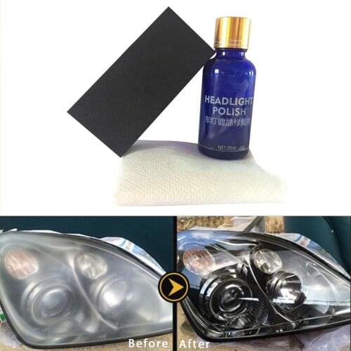 30ml Car Headlight Polish Scratch Renovation Agent Polishing Coating Agent Repair Tools For Oxidation Yellow Lamp