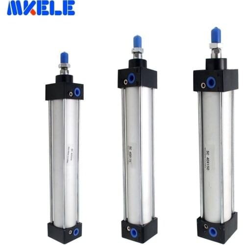Standard Air Cylinders 32/40/63mm Bore 50/75/100/125/150/175/200/250/300mm Stroke Double Acting Pneumatic Cylinder SC Makerele