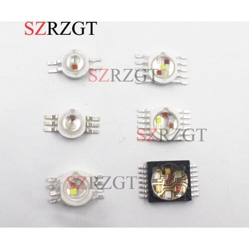 10PCS RGBW (RGB+W+Y+UV) 6W,9W,12W,15W,21W LED Lamp Emitter Diodes For Stage Lighting High Power LED 45mil Epistar LED Chip