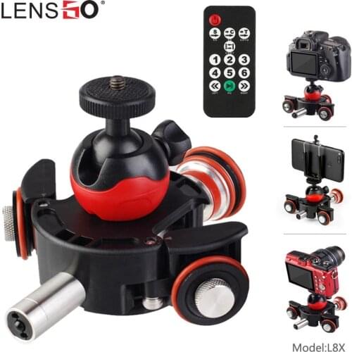 LENSGO L8X Remote Control Camera Video Motorized Electric Slider Motor Dolly Truck for Nikon Canon DSLR DV Movie Vlogging Gear