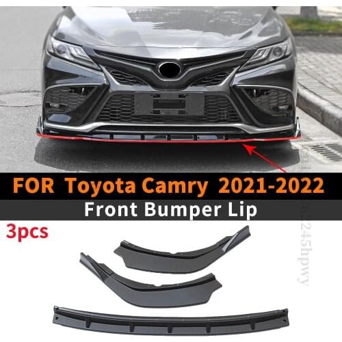 Front Bumper Lip Chin High Quality Modified Splitter Body Kit Diffuser Spoiler Deflector For Toyota Camry 2021 2022