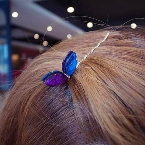 Womens Wedding Jewelry Retro Color Lovely Rabbit Ears Hairpin Side Clip Bangs Clip The Word Folder