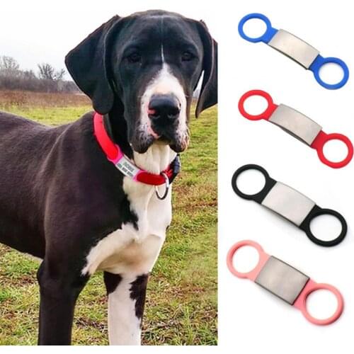 Pet Tag Engravable Rust-proof Slide-on Dog Metal ID Tag for Medium Dog