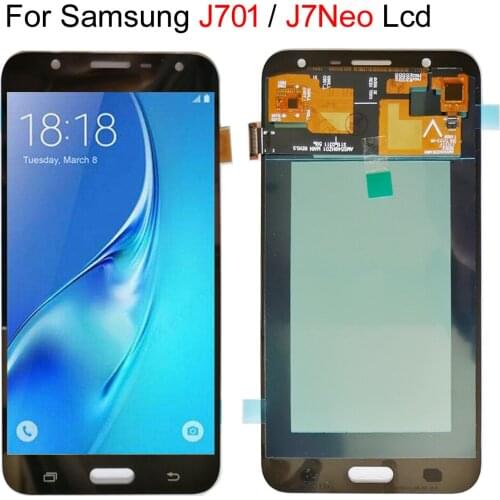 Amoled LCD 5.5'' inch For SAMSUNG Galaxy J7 Neo LCD Display J701 J701F J701M J701MT Touch Screen LCD Assembly Replacement Parts