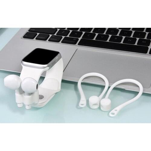 1 Pair Ear Hooks Soft Anti-lost Wireless Earphone Accessories Silicone Protective Earhooks Holder for AirPods