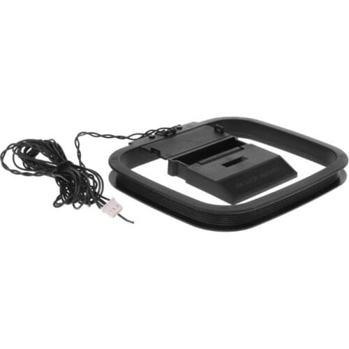 Dlenp 1PCS FM AM Loop Antenna For Receiver With 3-Pin Mini Connector For Sony Sharp Chaine Stereo AV Receiver Systems 10166