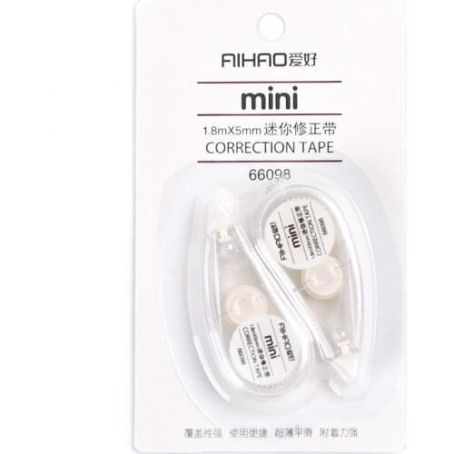 1pcs Stationery Minimalistic Mini Tape 2 Pack Correction Band Student Error Correction Band 66098