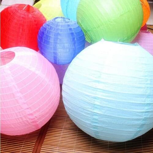 12Inch 30cm Round Chinese Paper Lantern Balls for Decoration Festive Party Supplies Wedding Events White Tiffany Lampion Papier