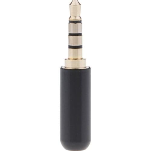 4 Pole 3.5mm 1/8" Male Headphone Jack Plug Soldering Connector Converter