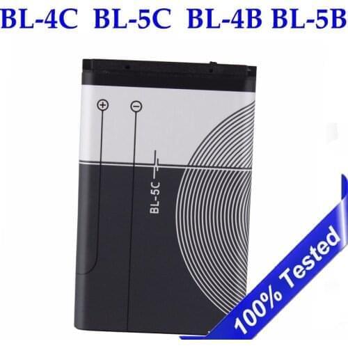 10pcs BL-5C BL-4C BL-4B Battery For Nokia BL-5C BL-5B 6100 6260 6300 6136S 5070 2630 C2-01 1110i BL 4C Mobile Phone Batteries