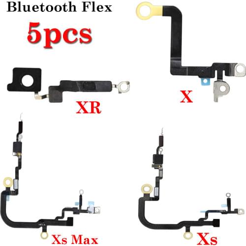 5pcs/lot For iPhone X XR XS MAX NFC Camera Clip Bluetooth Signal Antenna Flex Cable Replacement Patrs