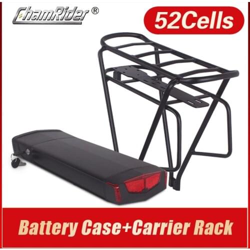 48V ebike battery case 36V Electric bike battery box Reention Double Layer luggage rack 10S5P 13S4P RB-3