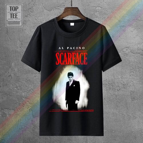 Scarface Movie Poster Unisex Ahegao Shirts Satanism T-Shirts Skull Shirt Snus Shirts Ussr Clothes Rmvuqi