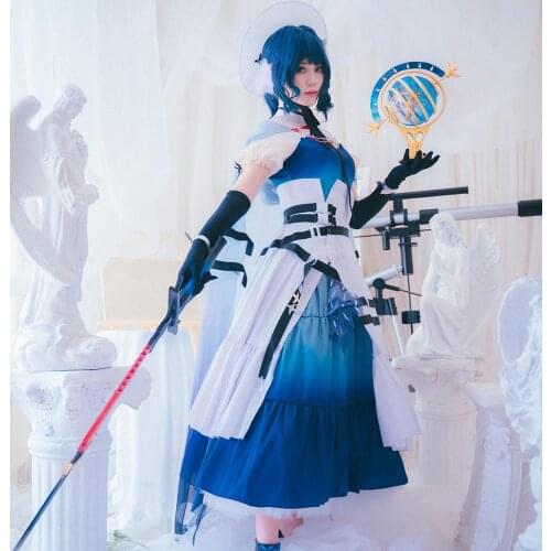 [STOCK]Anime Arknights Astesia XunYao Skin RHODES ISLAND Lolita Dress Uniform Cosplay Costume Halloween Women Free Shipping 2020