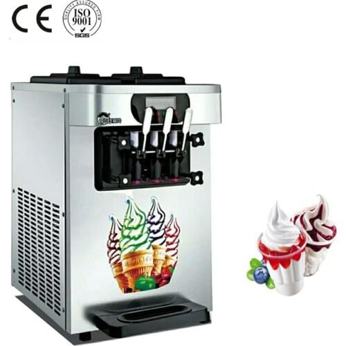 Chinese automatic soft serve ice cream machine three flavors ice cream for dessert