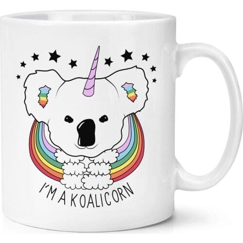I'm A Koalicorn Unicorn 11oz Mug Cup - Koala Magical Stars Rainbows Gift Mug for Friend Dropshippng