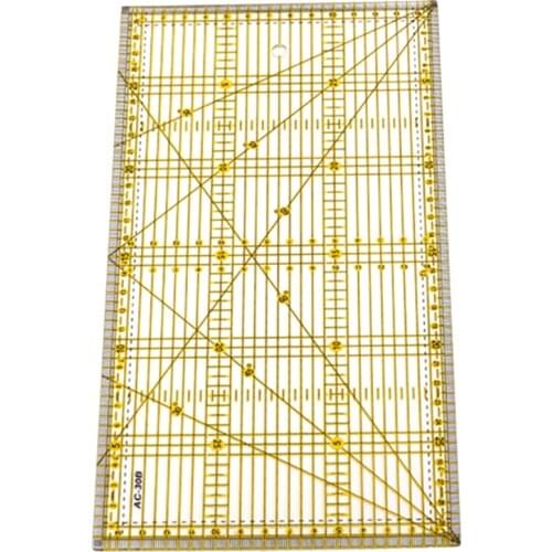 Cutting Ruler Multi-Purpose Patchwork Cloth Quilt Ruler Diy Garment Design Drawing Cutting Craft Ruler Sewing Mat Kits 30 x 15